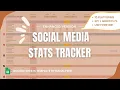 Monthly Social Media Marketing Analytics Tracking Google Sheets Template Instant Download