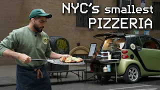 NYC s Smallest Pizzeria Making Pizza in a Smart Car