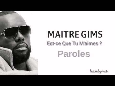 Download MP3 MAITRE GIMS - Est-ce Que Tu M'aime? (paroles-audio)