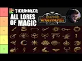 All LORES OF MAGIC Tier List for Warhammer 3