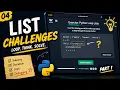 Python Practice Journal 04 Breaking Fixing Lists Part 1