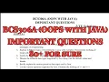 OOPS with JAVA Important questions BCS306A 22 scheme 3rd sem CSE Stream