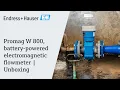 Promag W 800, battery-powered electromagnetic flowmeter | Unboxing
