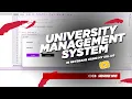Complete Guide to Building a University Management System Project in NetBeans with MySQL DB