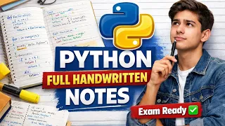 Python Full Handwritten Notes for Beginners Complete Python Course