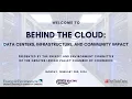 Behind the Cloud Data Centers Infrastructure and Community Impact Webinar