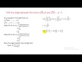 Method of finding Acute and Obtuse angle between two straight lines