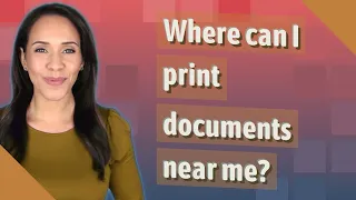 Where can I print documents near me