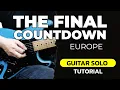 Lagu Europe | The Final Countdown Guitar Solo Tutorial [Slow Tempo] with Tabs | Happy New Year!
