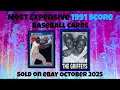 1991 Score Most Expensive eBay Sales Baseball Cards - October 2025