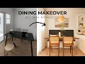Small Dining Area Makeover IKEA Bench Hack