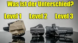 🤔 Unterschied - Holster Level 1,2,3