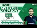 MS Excel Operations Arithmetic Operators Sorting and Filtering Data 3 Business Analytics Course