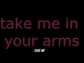 Take me in your arms- lyrics.