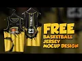 FREE NBA-CUT BASKETBALL JERSEY MOCKUP Basketball Jersey Design Full Process