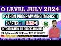 Day-1 Python Programming M1-R5 1 O Level Python Programming M1-R5 For O Level PreptShala
