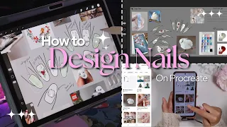How I Design My Press On Nails Procreate Tutorial