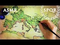 ASMR Drawing Map of Roman Empire 2 5 hours Calligraphy Pen
