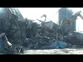 Terre Haute firefighters put out hot spots after massive fire at feed mill