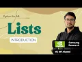 1 7 1 Lists in Python Properties of Lists Hindi