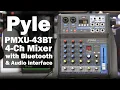 Overview - PYLE PMXU43BT 4-Ch Bluetooth Studio Mixer