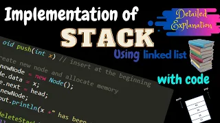 Implementation of Stack Using Linked List Stack Operations Data Structures Hindi