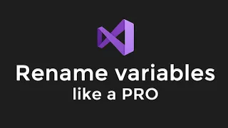 Visual Studio Tip - How to rename variables