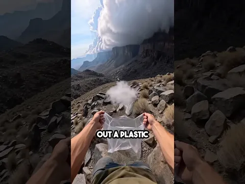 He caught a cloud 🤯