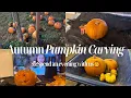 Cosy Autumn Pumpkin Carving Vlog Halloween Night In Casper Movie
