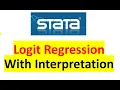 Logistic regression in STATA Road to P
