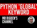 The Python global keyword