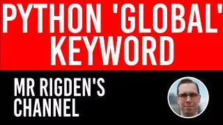 The Python global keyword