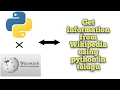 Wikipedia search GUI with user interface in Python in TELUGU UNQ CODER