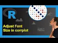 Change Font Size in corrplot in R 3 Examples Modify Correlation Coefficient Text Legend Label