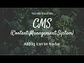 CMS Adding Icon On Navbar PHP 2020