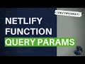 DevTips Daily How to get query parameters in Netlify Functions
