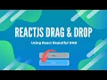 Beautiful drag and drop using React Beautiful DND package list reorder project source code