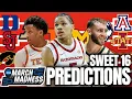 Predicting EVERY Game Left in March Madness Sweet 16