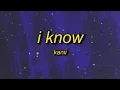 Download Lagu kanii - i know (tiktok/pr1svx remix) Lyrics | i fd up oh girl i know