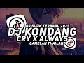 DJ KONDANG CRY X ALWAYS TIKTOK VIRAL 2025 GAMELAN THAILAND FULL BASS SLOW TERBARU YANG KALIAN CARI‼️