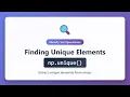 NumPy np unique Tutorial Find Unique Elements in Arrays Python Data Analysis