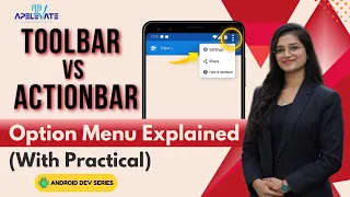19 How to Add Toolbar in Android Studio Menu ActionBar Explained Android Tutorial