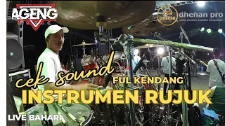 cek sound ageng music instrumen rujuk live bahari malam