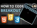 Code brick breaker game in Javascript HTML CSS