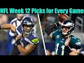 NFL Week 12 Picks for EVERY Game