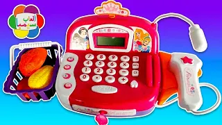 واو! 😍 فتحنا أكبر سوبر ماركت في البيت! 🛒 لعبة الكاشير الحقيقية بالأرقام والفاكهة 🍎