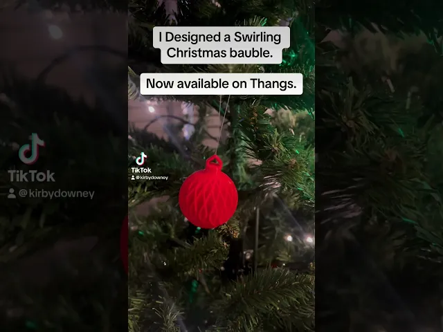 Swirling Christmas ball video thumbnail