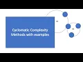 Cyclomatic complexity part 2 with examples