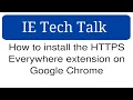 How to install the HTTPS Everywhere extension on Google Chrome