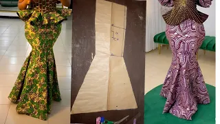 how to draft and cut a six pieces skirt panel skirt beginners friendly tutorial 